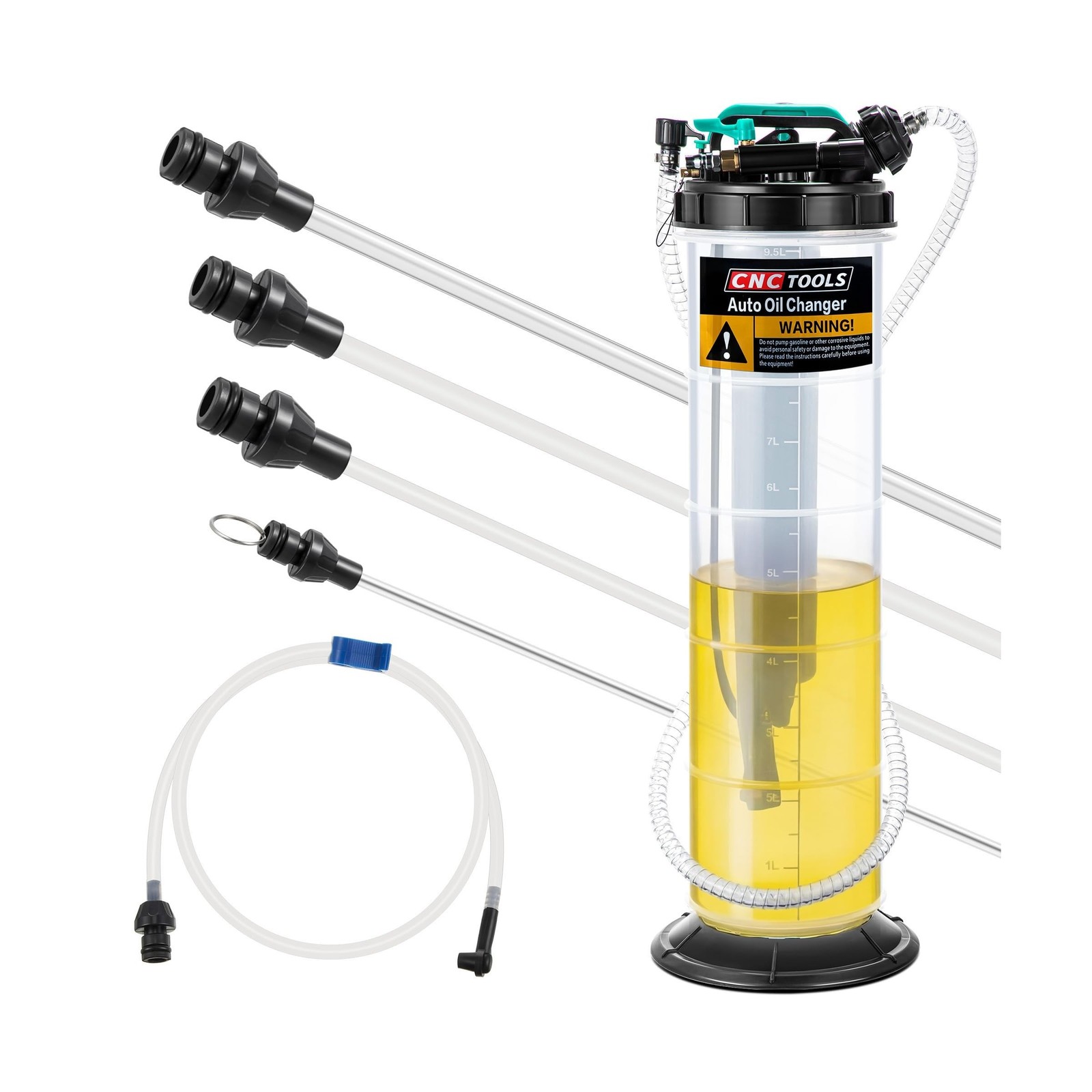 Estune 2.5 Gallon (9.5L) Fluid Extractor Pump, Pneumatic Manual Oil Extractor... gallery