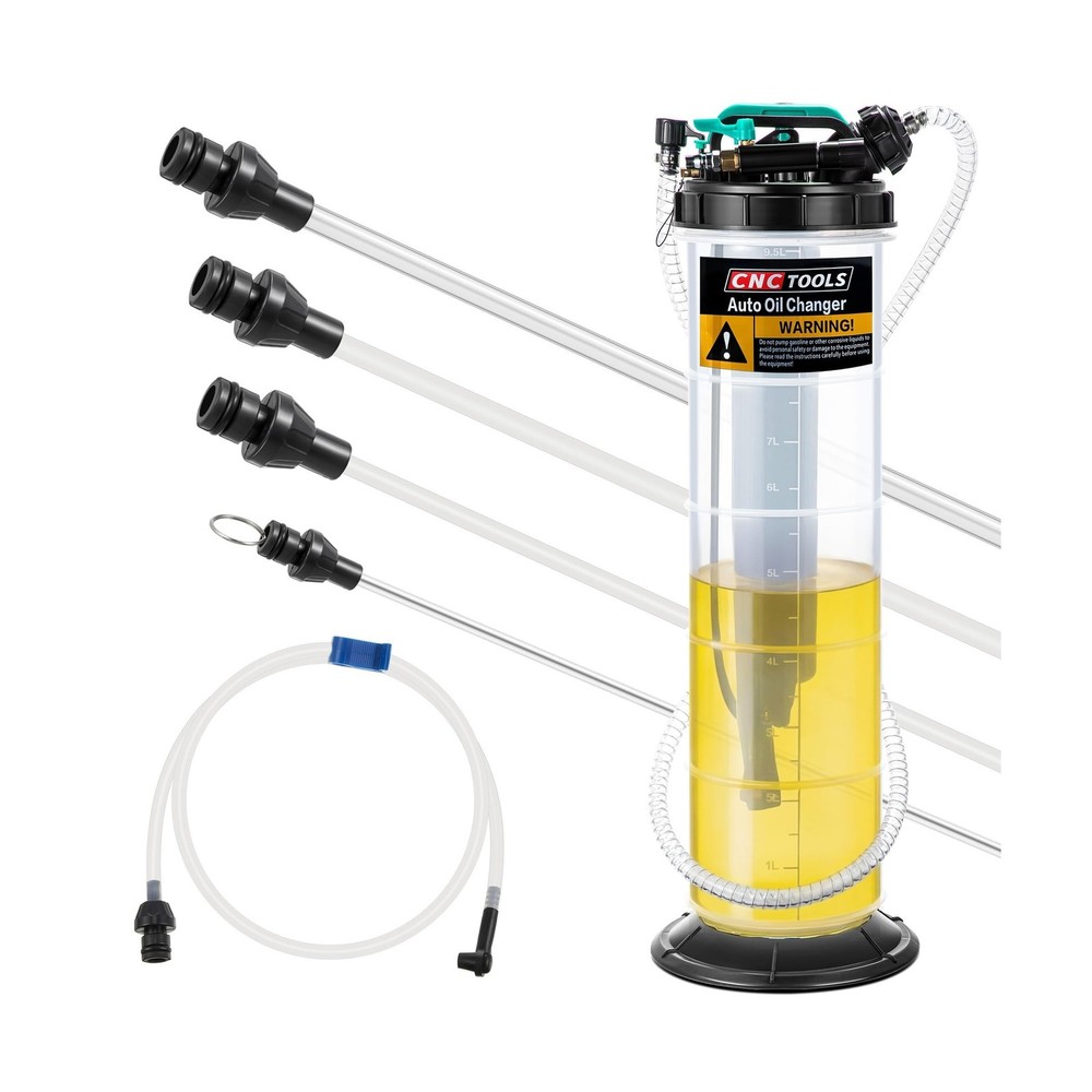 Estune 2.5 Gallon (9.5L) Fluid Extractor Pump, Pneumatic Manual Oil Extractor...