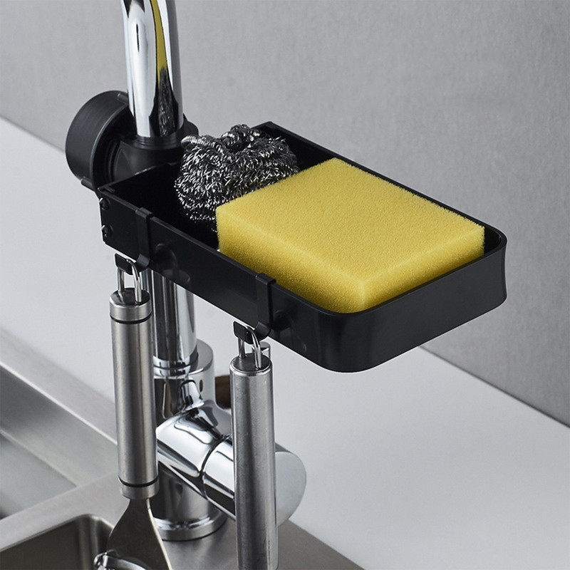 Drain Rack Storage Holder Shelf-Kitchen Sink Faucet Sponge Soap Cloth gallery
