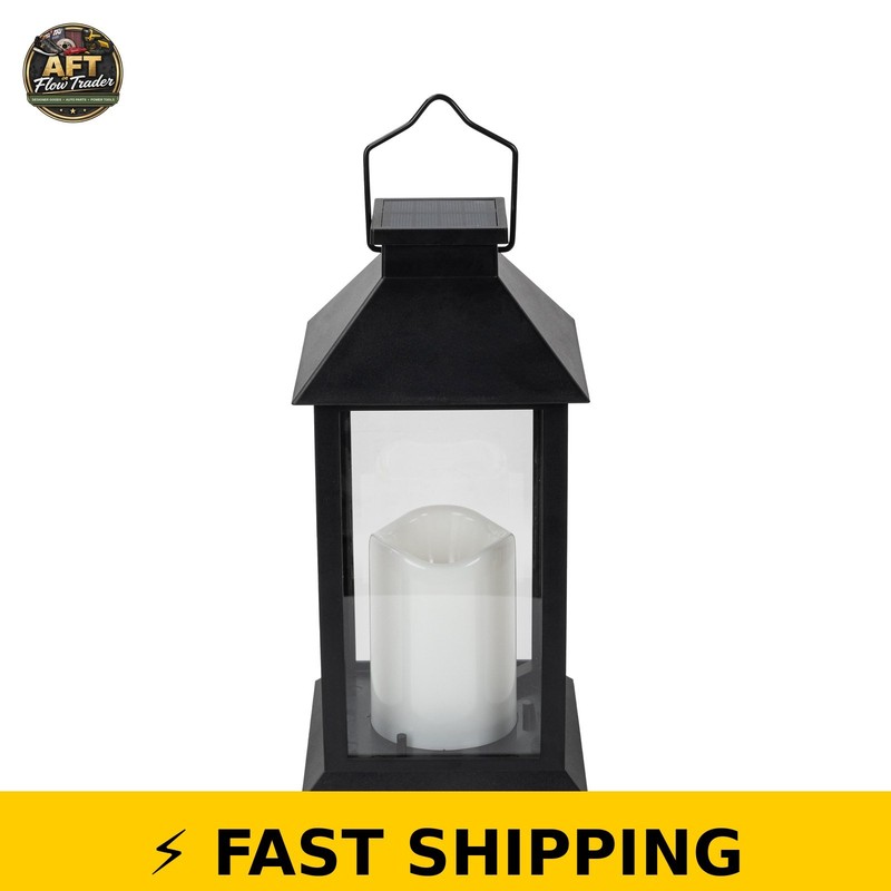 Mainstays Solar Lantern Black gallery