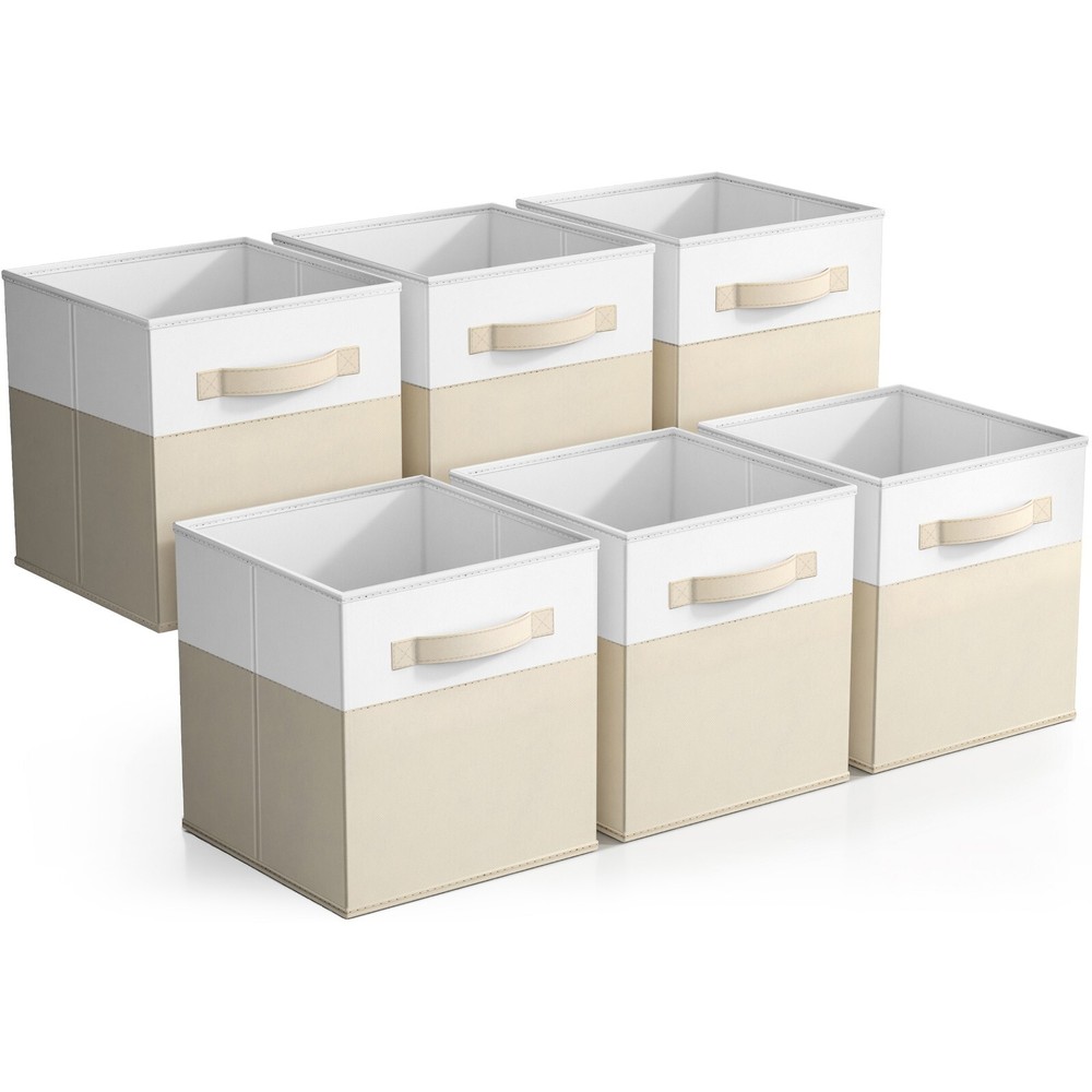 Sorbus 6-Pack Foldable Storage Bins, 11 In. Foldable Storage and Organizer Cubes
