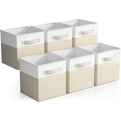 Sorbus 6-Pack Foldable Storage Bins, 11 In. Foldable Storage and Organizer Cubes