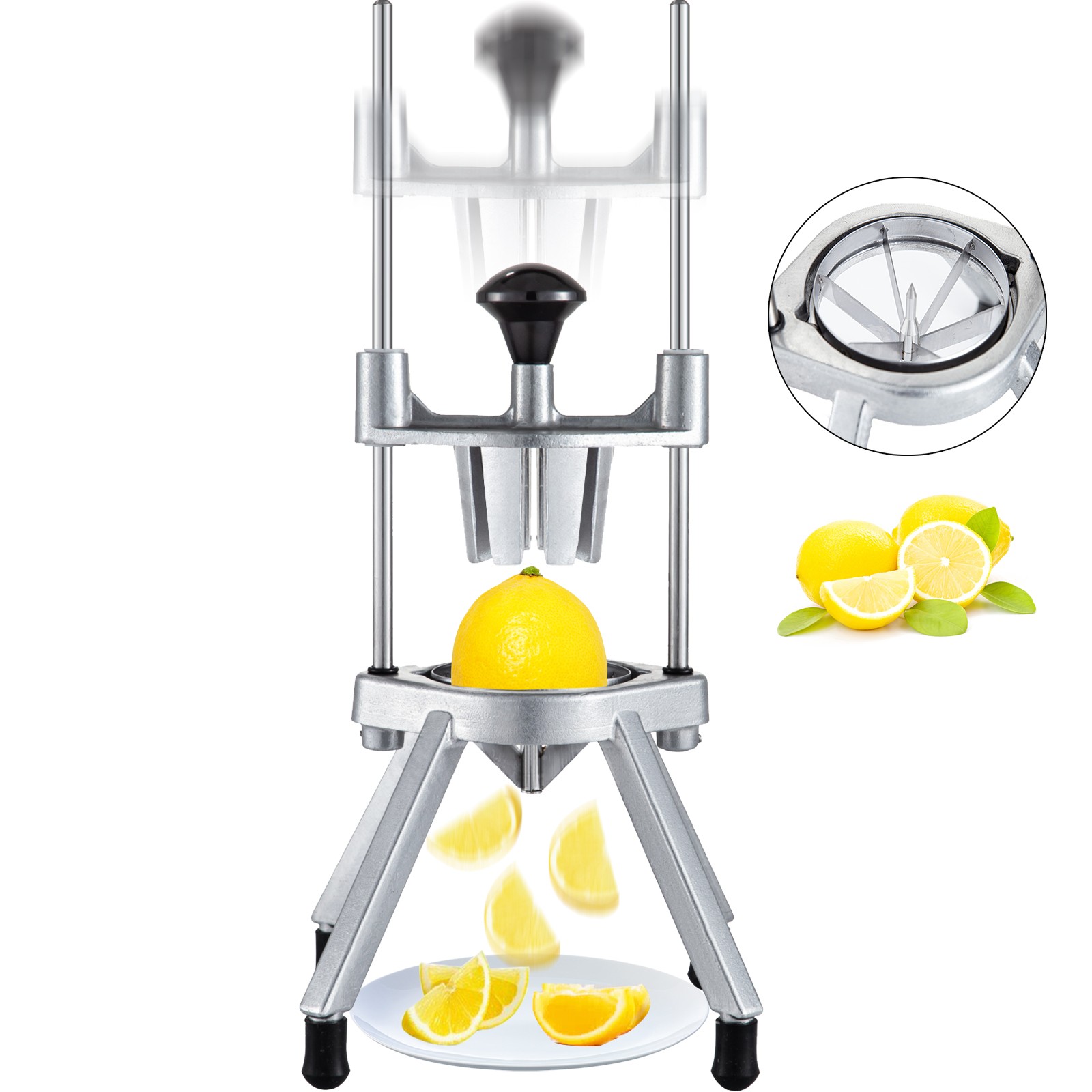 VEVOR Citrus Cutter Lemon, Wedge Slicer 6-Section Lemon Cutter Slicer gallery