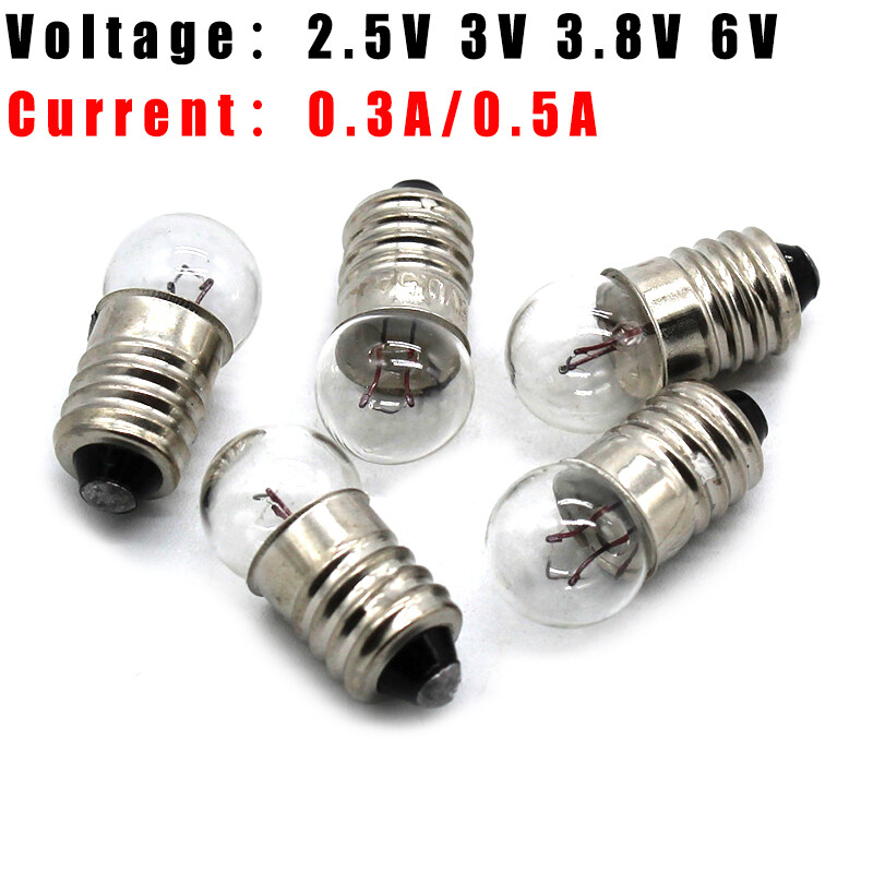 Small Screw Base Lamp Bulbs 11mm Diameter 2.5/3/3.8/6V Mini Light Bulb 0.3A 0.5A gallery