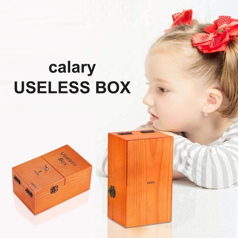 Useless Box Self-Turning Off Machine Fully Assembled (Brown) gallery