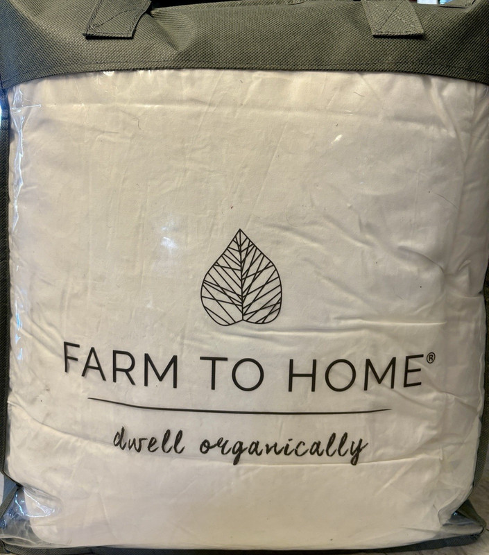 ORGANIC COTTON WHITE DOWN COMFORTER FULL/QUEEN 75% WHITE DOWN 25% WHITE FEATHER gallery