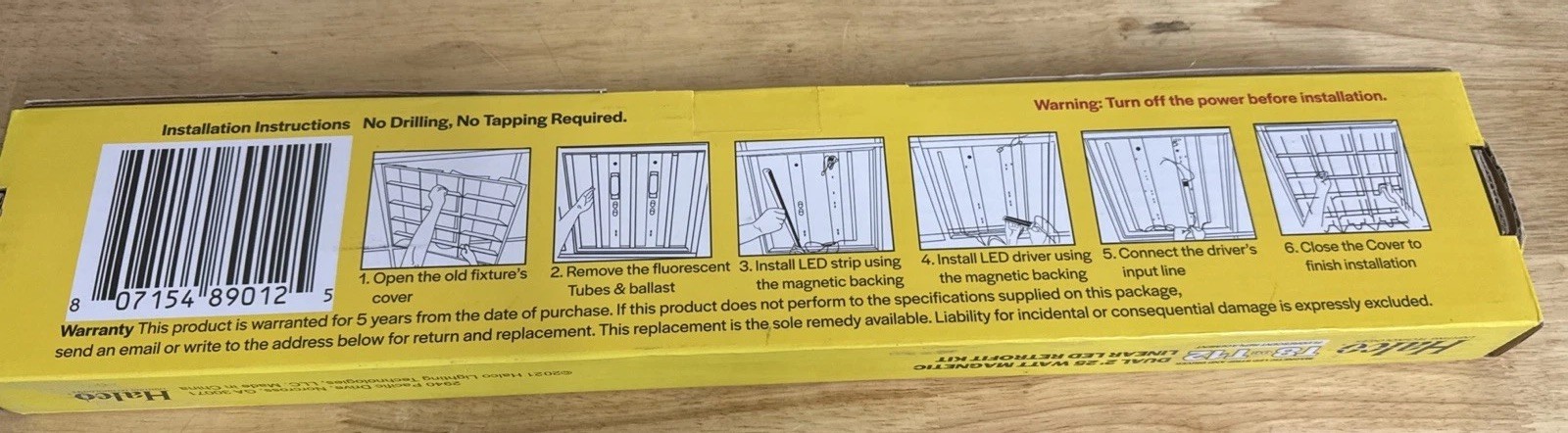 Halco Dual 2' 25 Watt Magnetic Linear LED Retrofit Kit (New) gallery