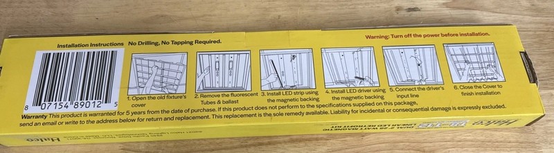 Halco Dual 2' 25 Watt Magnetic Linear LED Retrofit Kit (New) gallery
