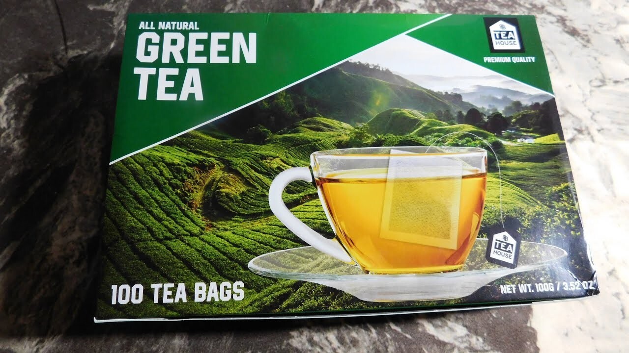 All-Natural Pure Green Tea-100 Ct Tea Bag-Serve Hot or Cold Free ship usa gallery