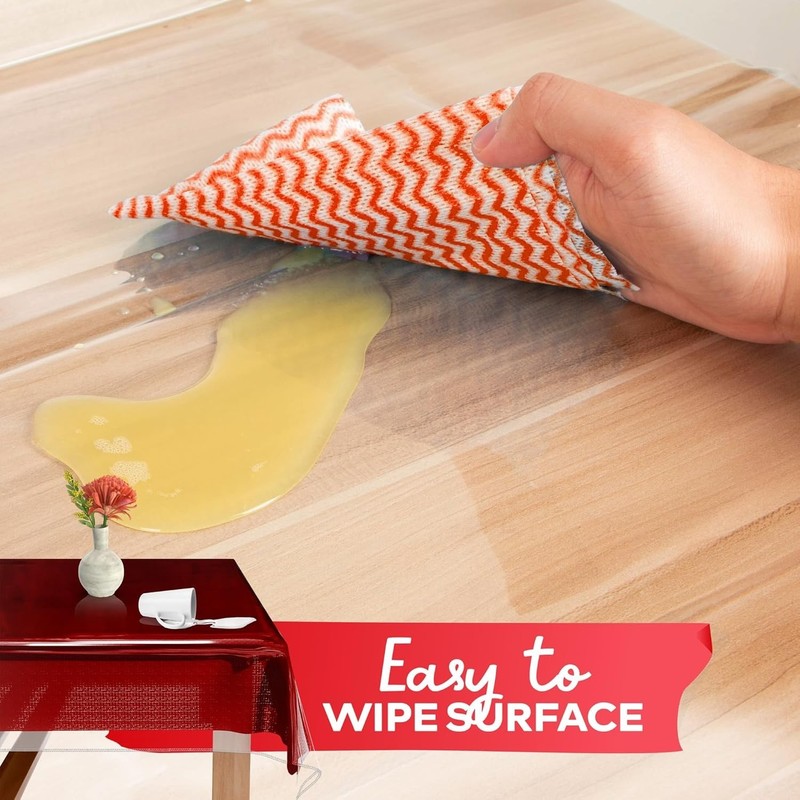 Clear Table Cover Protector 0.15mm (60" x 108" / Rectangular) gallery