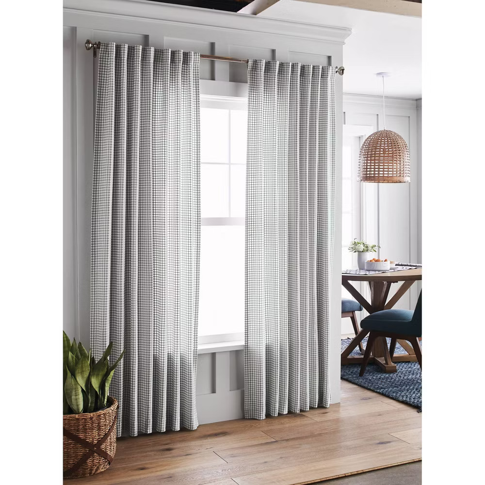 1pc 54"x84" Light Filtering Honeycomb Curtain Panel Gray - Threshold gallery