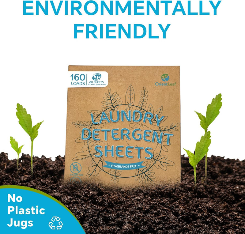 Laundry Detergent Sheets Fragrance Free, Eco-Friendly, Powerful Cleaning, up To gallery