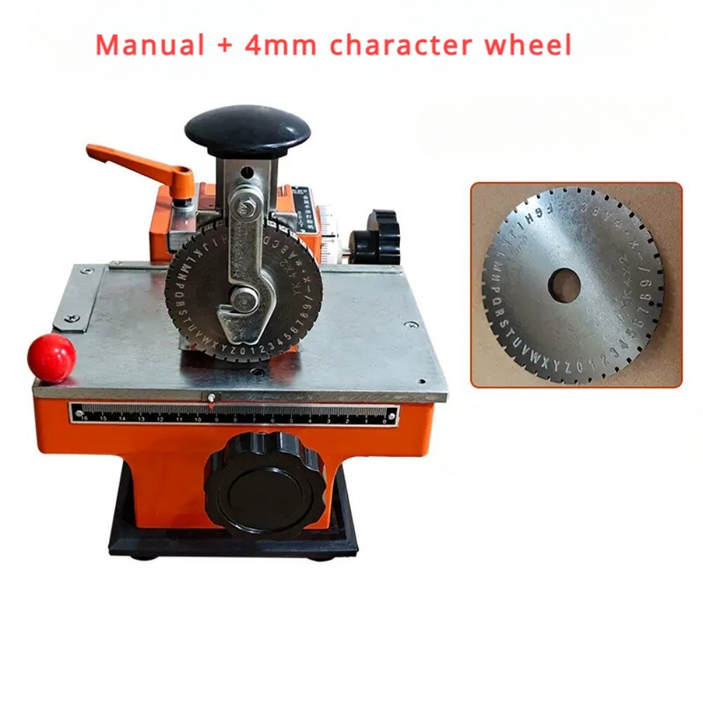 Semi-automatic metal nameplate engraving machine nameplate marking machine- gallery