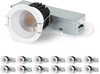 2" Dimmable LED Downlight, 5CCT, 8W, 12 Pack, IP65 Waterproof, ETL & FCC gallery