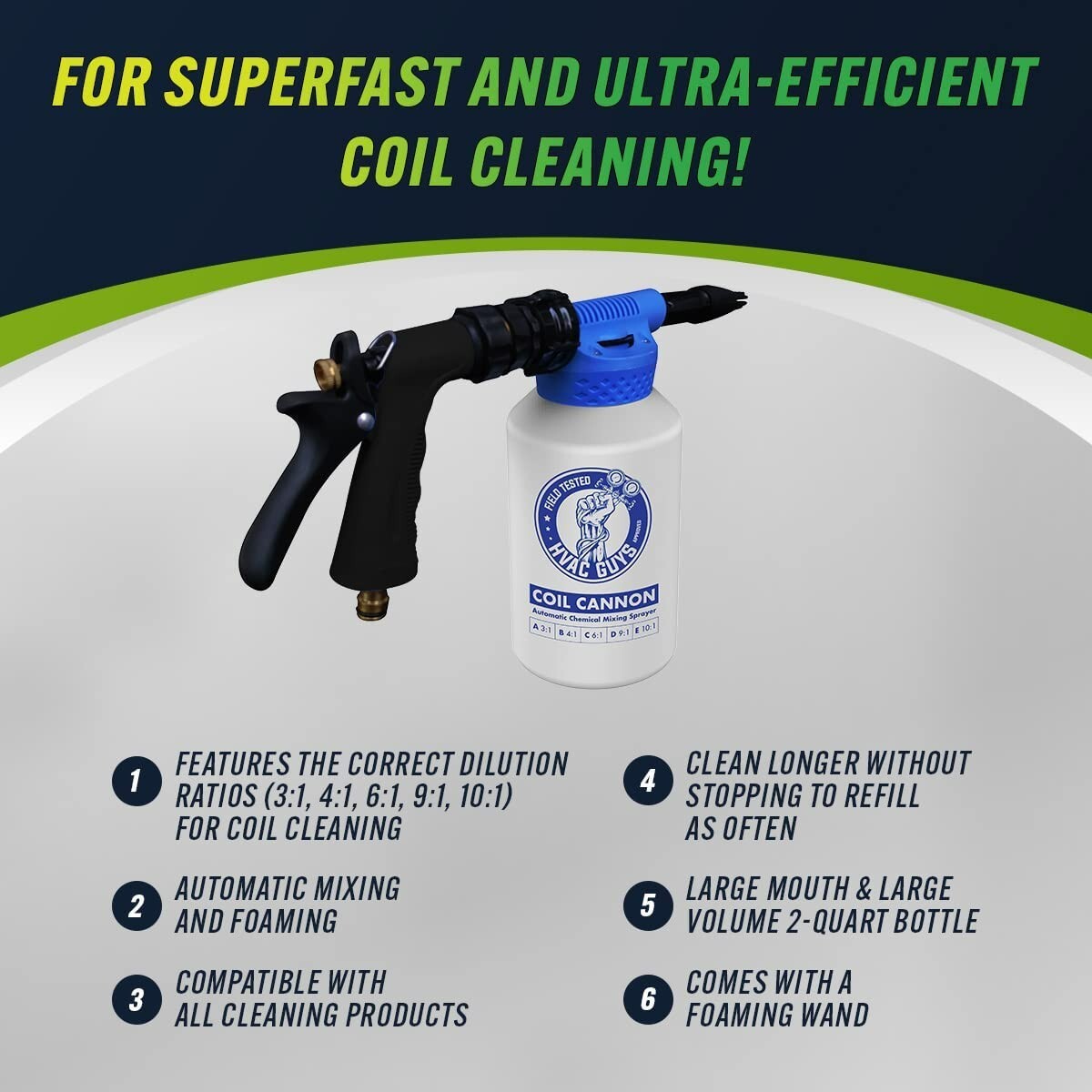 HVAC Guys Coil Cannon - Coil Cleaner Chemical Mixing Sprayer for HVAC gallery