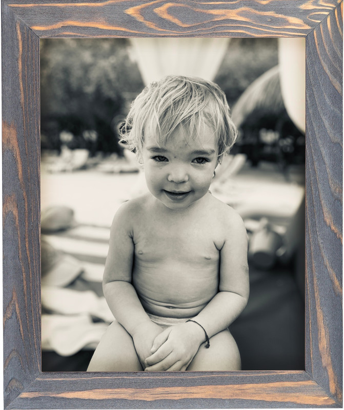 Rustic Wooden Picture Frames - Natural Solid Distressed Wood - Wall/ Tabletop gallery