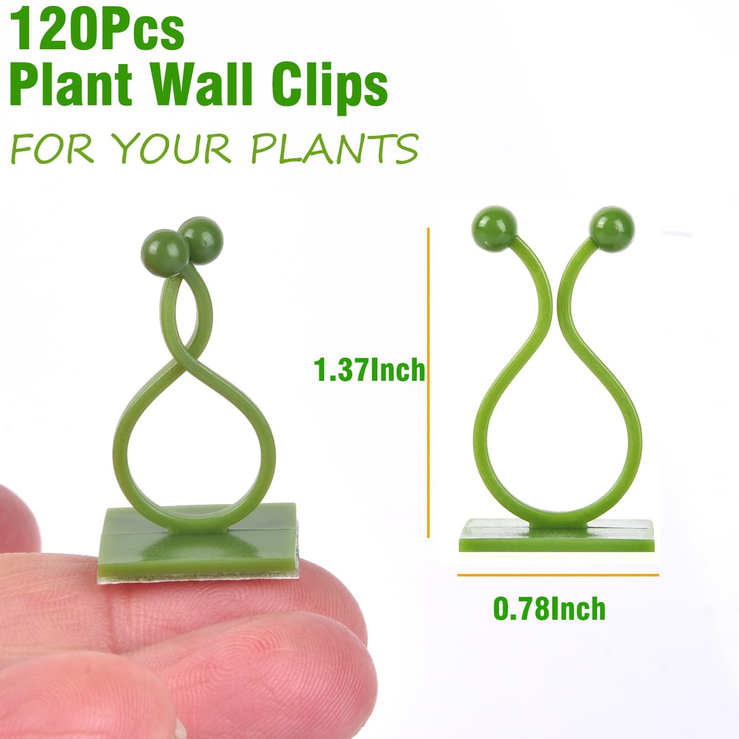 Plant Climbing Wall Clips - 120Pcs,Plant Hooks for Vines, Money Plant Clips (... gallery