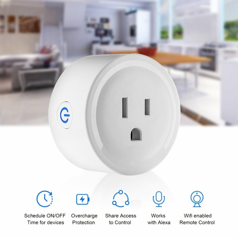 2 Mini Smart Plug Outlet Wifi Socket Alexa Google IFTTT fr Voice Control NEW FS! gallery