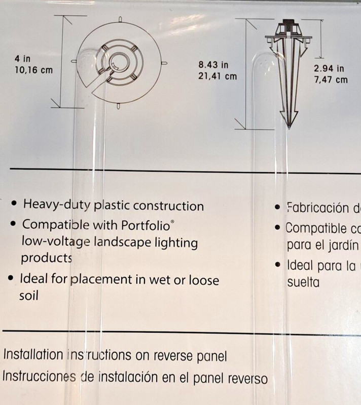 Portfolio 2-Count Landscape Lighting Stakes gallery