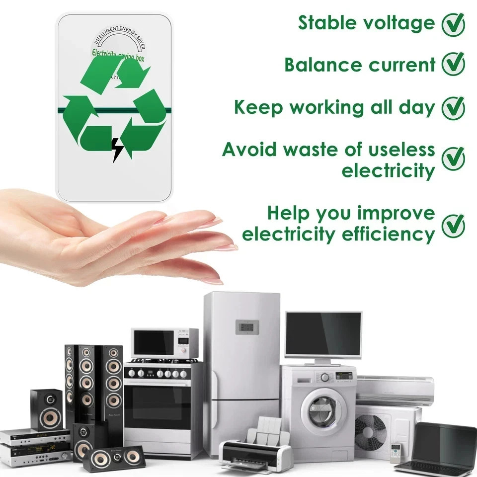 2/4pcs Pro Power Saver Energy Saver Household Power Saver Electricity Saving US gallery