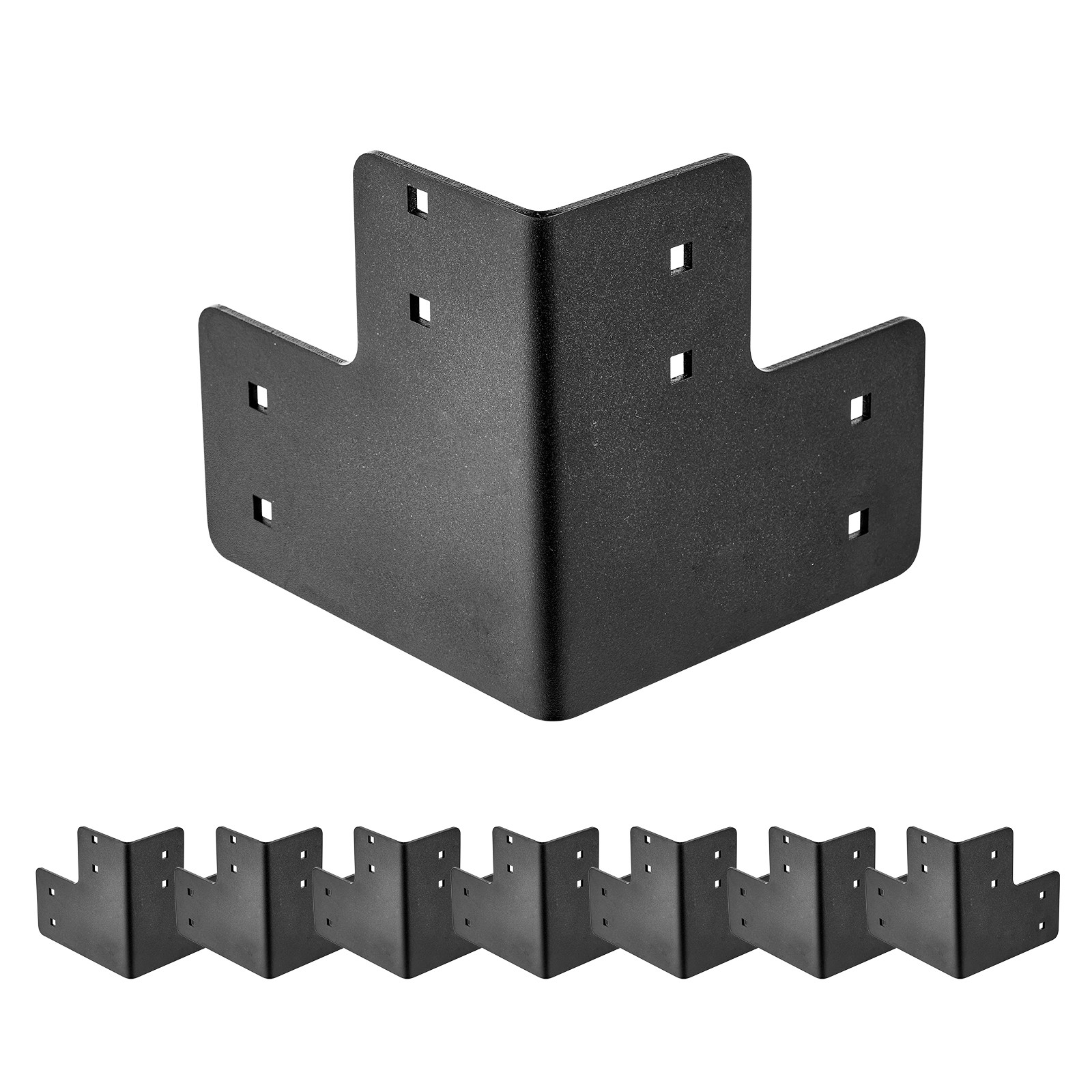 VEVOR 8pcs Workbench Corner Brackets Kit 6.5x6.5x6.5 in/165x165x165 mm Angle gallery