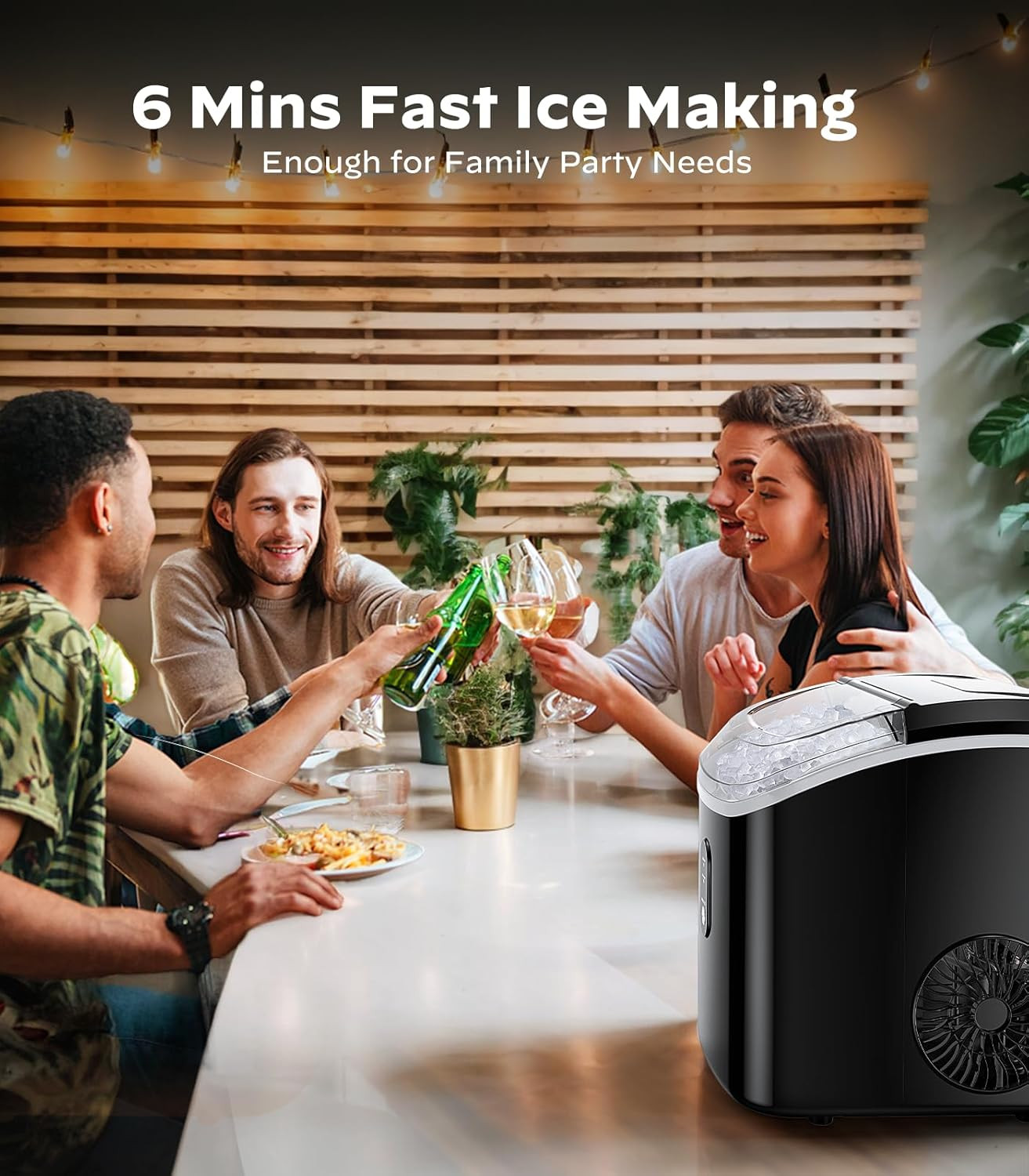Countertop Nugget Ice Maker - 33 Lbs Chewable Ice Daily, Self-Cleaning Machine gallery