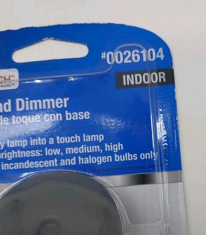 Utilitech Touch Pad Dimmer Convert to Touch Lamp3 Levels of Bright #0026104 NOS gallery