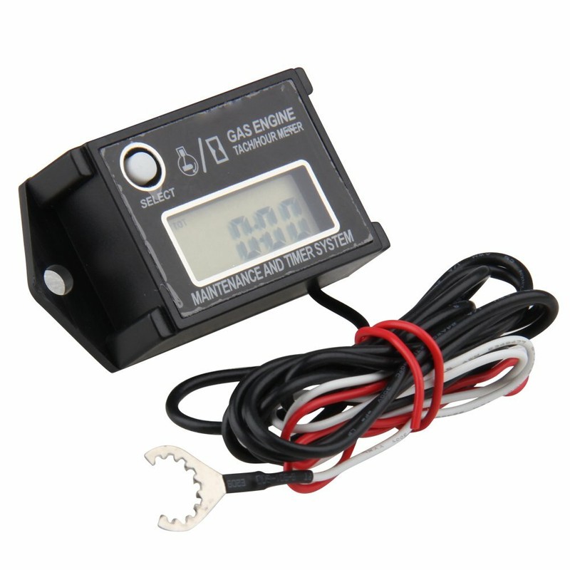 Waterproof Tachometer Tiny Tach/Hour Meter for 2 Stroke & 4 Stroke Small Engine gallery