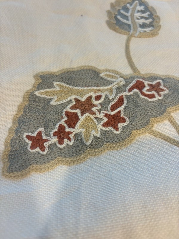 RARE SINGLE PANEL Pottery Barn Margaritte Embroidered Drape 50x94 Lined gallery