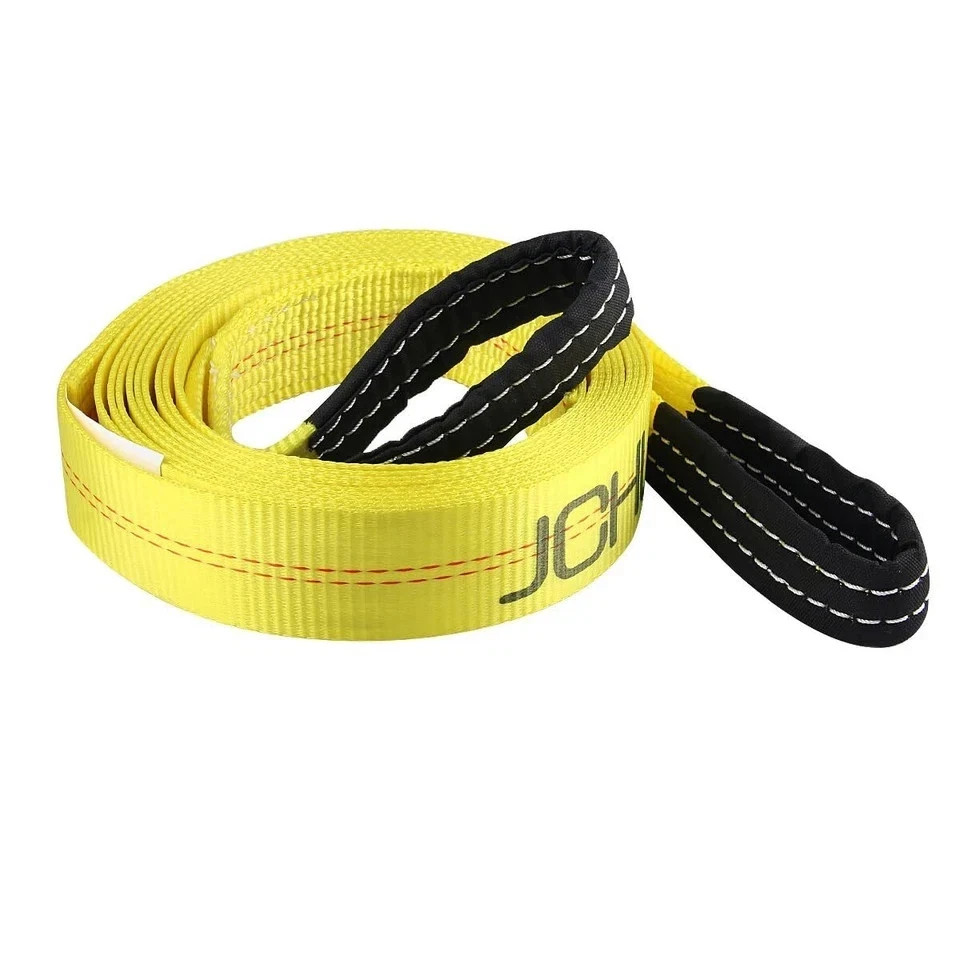Recovery Tow Strap with Reinforced Loops 2Inx20Ft Heavy Duty 24000Lb Break Stre gallery