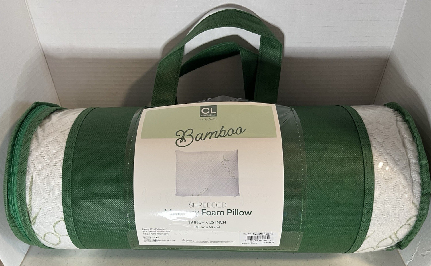 Bamboo Memory Foam Pillow, Comfort Lab / Amy Miller, 19 in x 25 in, New gallery