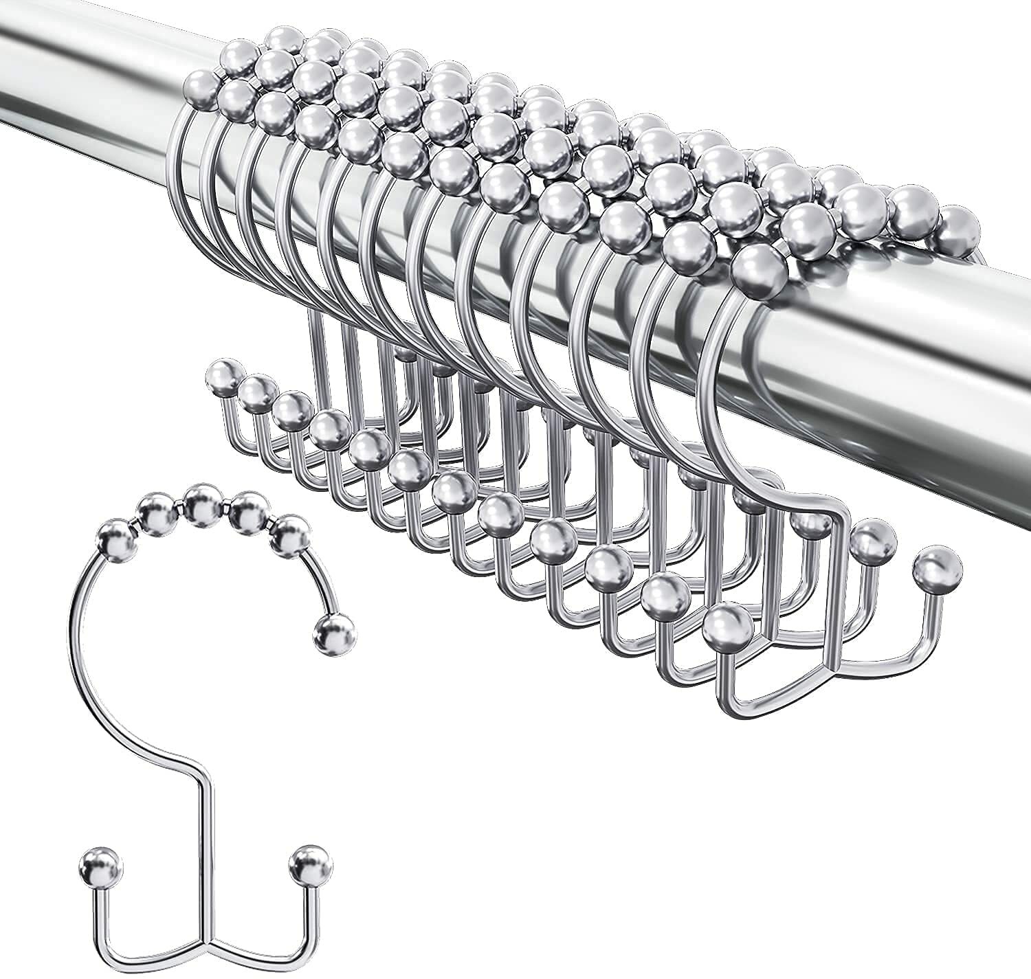 Utopia Bedding Stainless Steel Shower Curtain Hooks gallery