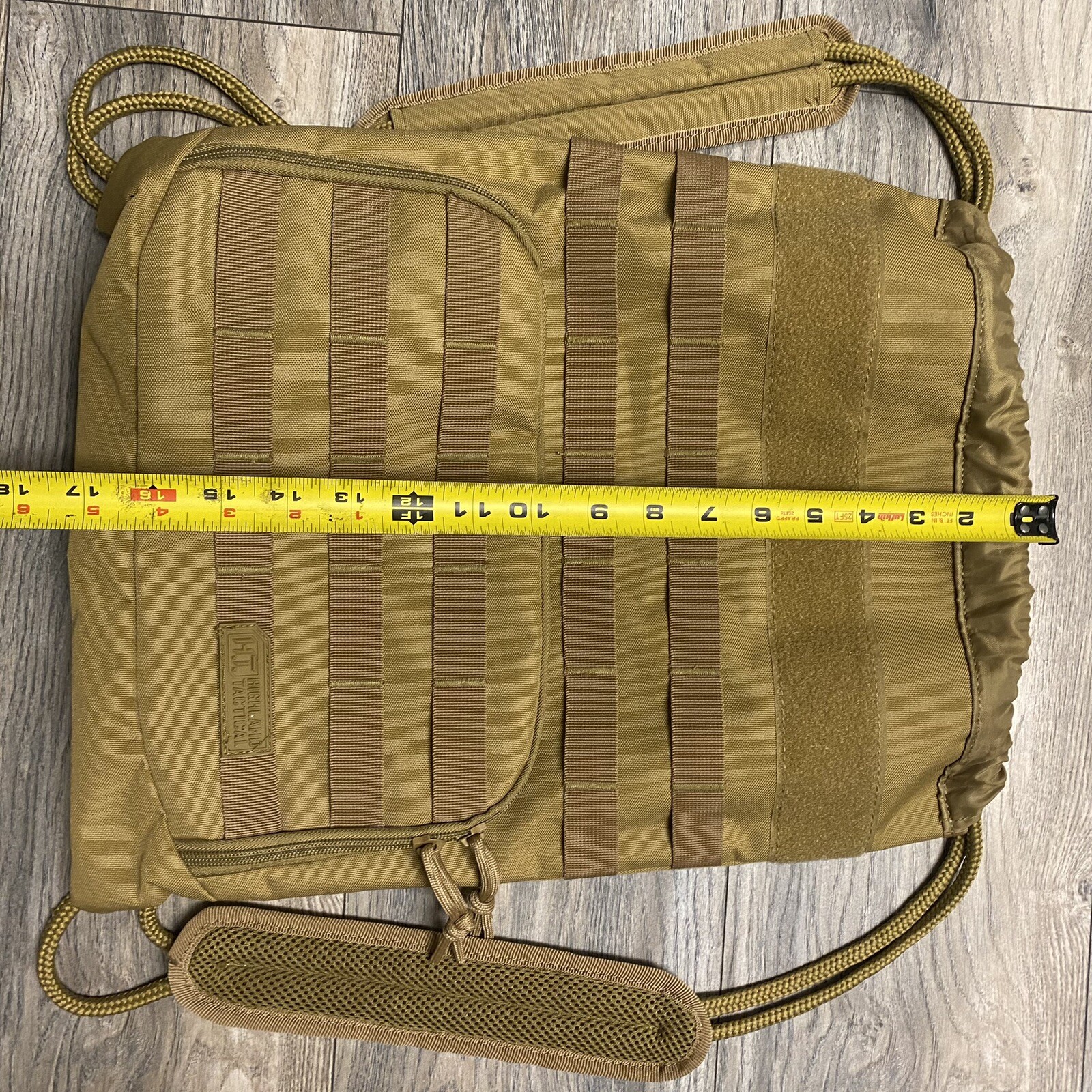 Highland Tactical Back Pack Bag with Drawstring Mesh Shoulder Straps 3