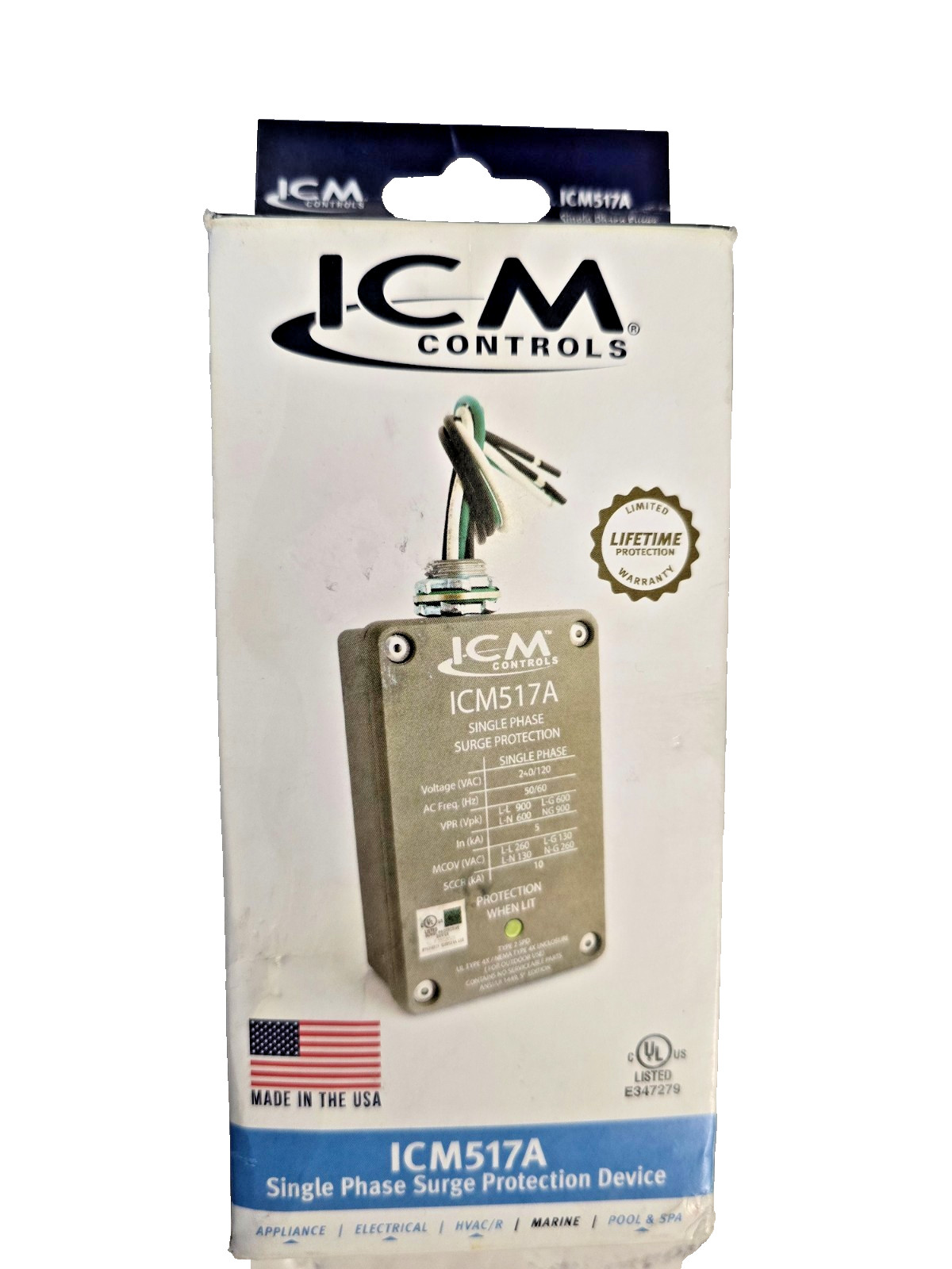 ICM Controls ICM517A Single-Phase NEMA Type 4X Enclosed Type 2 Surge Protective gallery