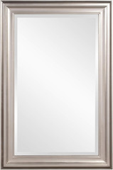 Bright Silver Rectangular Wall Mirror – 24×36 Inch Vanity Decor for Any Room