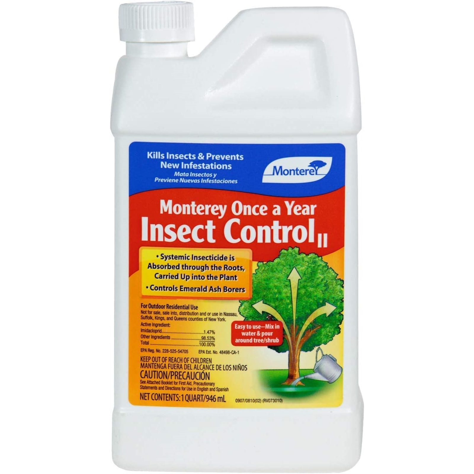 Monterey Once A Year Insect Control Concentrate Insecticide/Pesticide, 32 Oz gallery