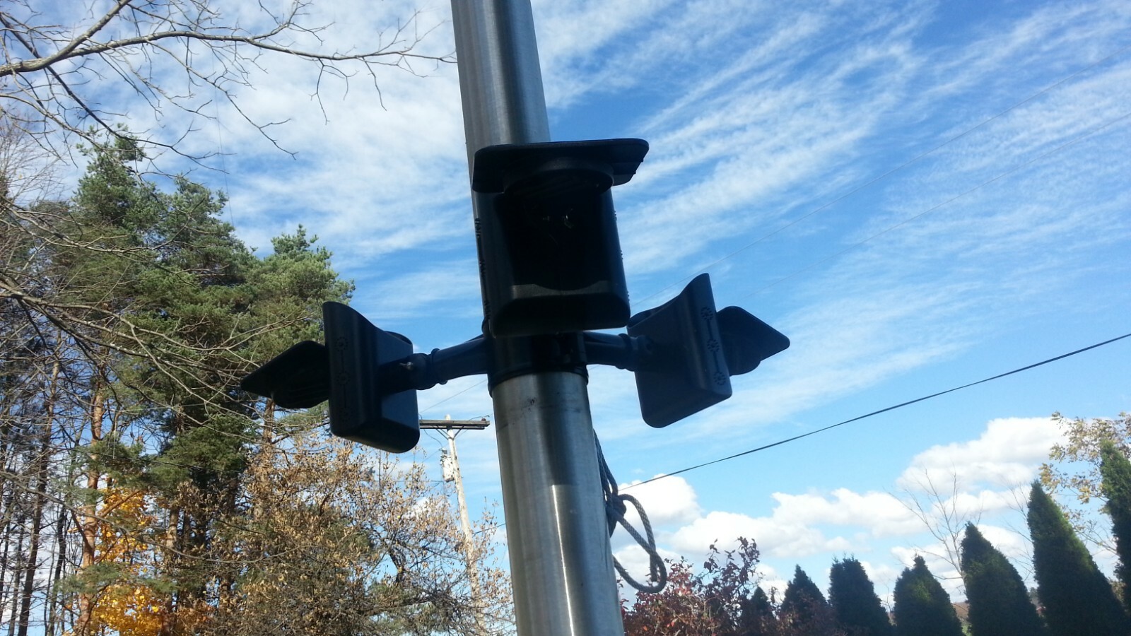 Solar Flagpole Tri-Light Polepal 1500 Lumens Up to 45ft Expandable gallery