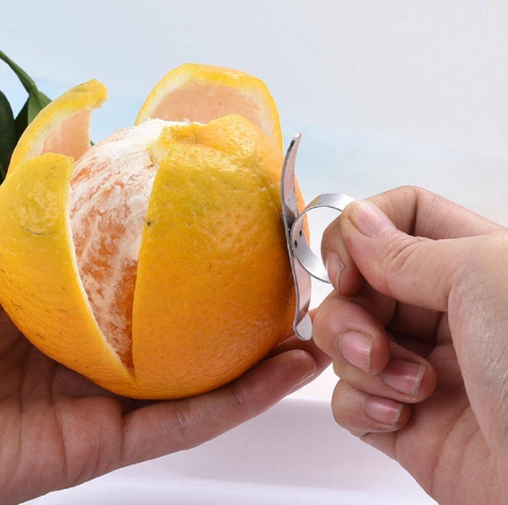2-Pack Stainless Steel Orange Peeler - Easy-Use Kitchen Citrus Peeler Tool gallery
