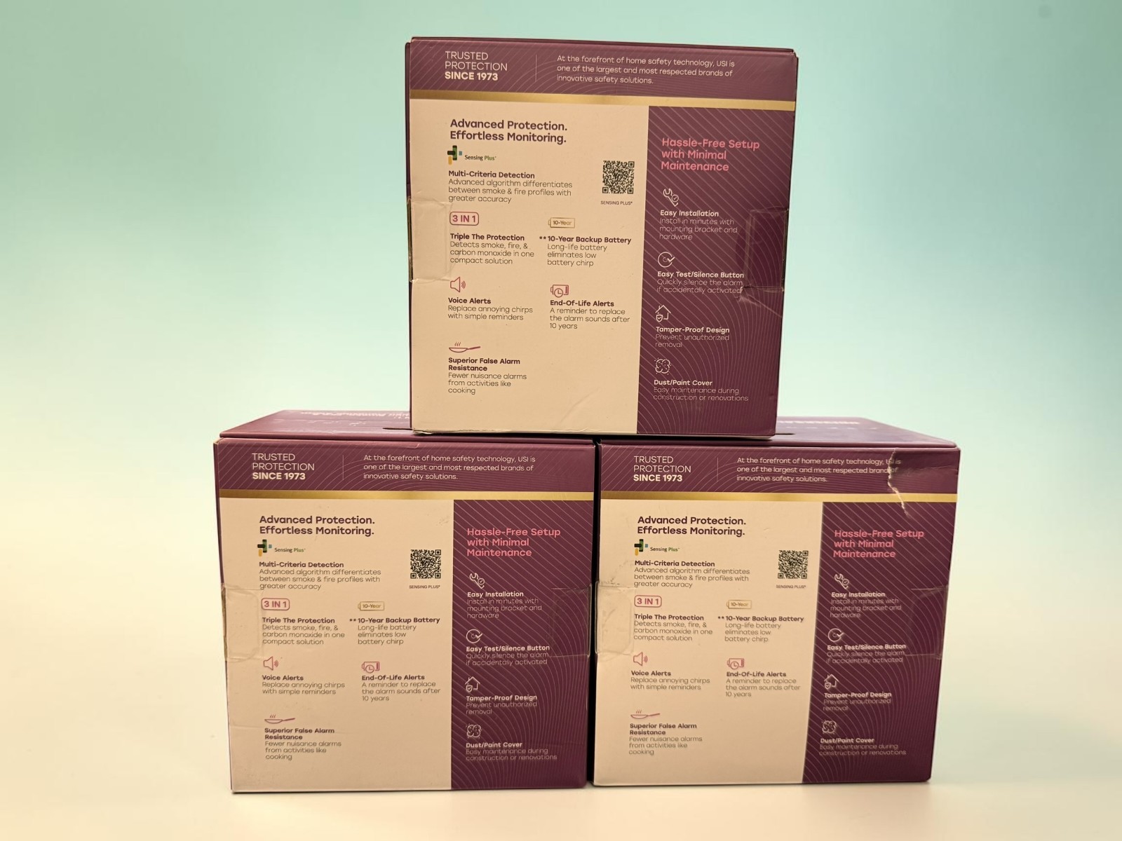 Smoke Fire & Carbon Monoxide Detector w/Voice 10 Year 3-in-1 UNIVERSAL NEW gallery