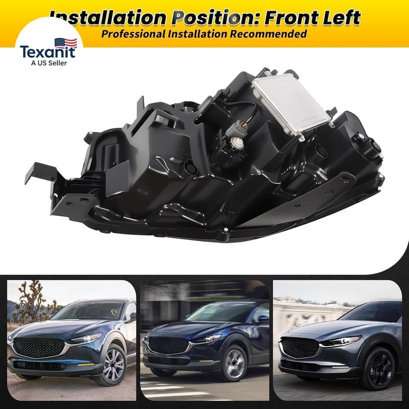 Left Headlight Assembly W/Afs Compatible with CX-30 Preferred/Premium/Select/Sig gallery