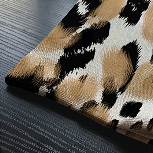 Animal Leopard Print Waist Lumbar Cotton Linen Throw Pillow case Cushion Swn02 gallery