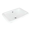 Tuba Rectangular Drop-In Bathroom Sink 21-1/2" X 14-3/4" X 7" White Porcelain gallery