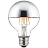 LED G25 (G80) Edison Half Chrome Light 6W, 60W, E26, 530LM, Silver, 1PK, 2700K gallery