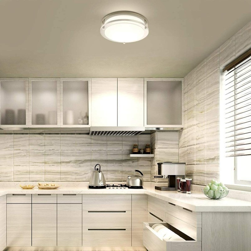 12'' 2Pack Dimmable LED Ceiling Light Fixture for Kitchen Bathroom Damp Location gallery