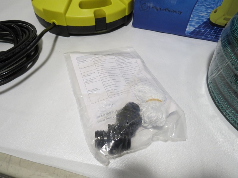JANZ 2500 GPH Automatic Pool Cover Pump Above Ground,1/3 HP Submersible Pump Kit gallery
