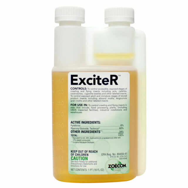 Exciter Insecticide 16oz Pyrethrins Mosquitoes Flies Bees Fleas Ticks gallery