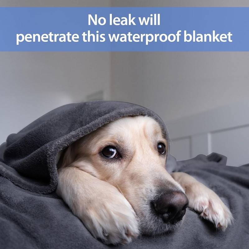 Waterproof Couples Blanket, Stain-Proof Queen Size, Soft & Washable 80"x60 gallery