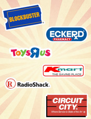 Nostalgic Retro Stores 6pc Sticker Pack