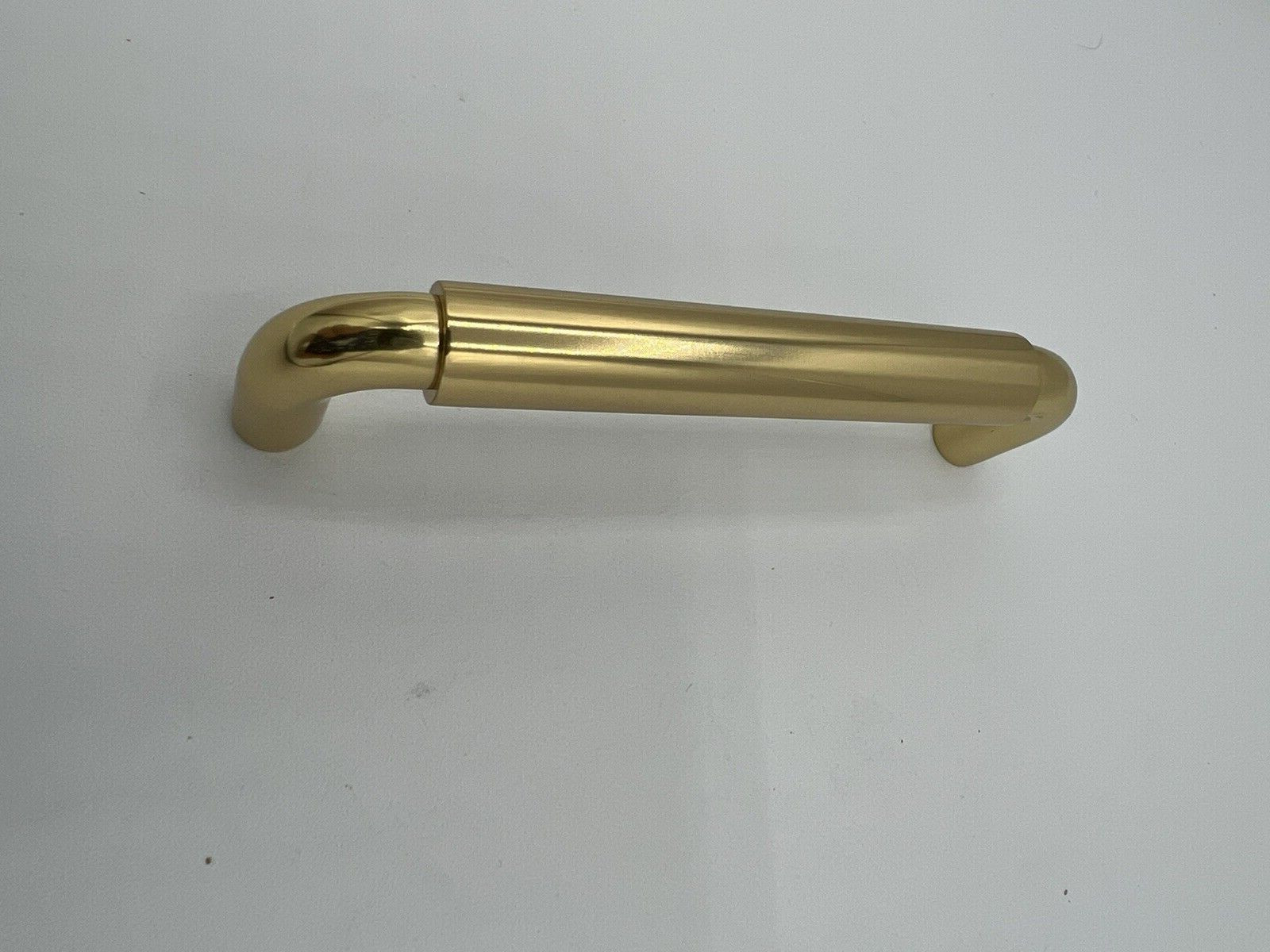 Rejuvenation Hardware Drawer Pull Patton 6 in Aged Brass no Back Plate gallery