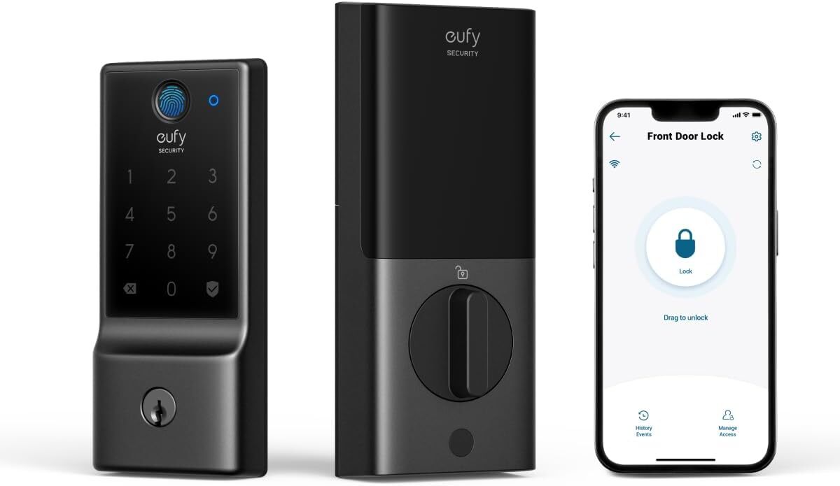 eufy Security Smart Lock C220 Fingerprint Keyless Entry Door Lock Wi-Fi Deadbolt gallery